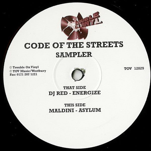 DJ Red / Maldini* : Code Of The Streets (Sampler) (12", Ltd, Smplr)