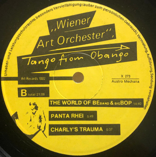 Vienna Art Orchestra : Tango From Obango (LP, Album)
