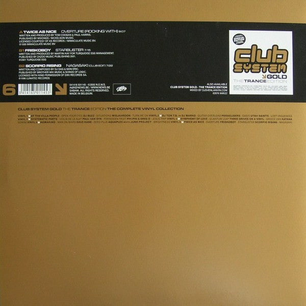 Various : Club System Gold - The Trance Edition 6 (12", Comp)