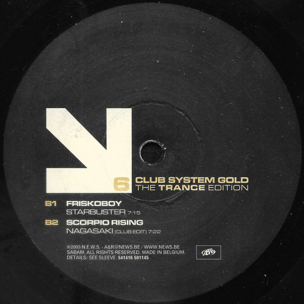 Various : Club System Gold - The Trance Edition 6 (12", Comp)