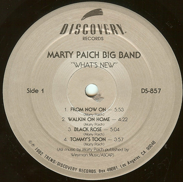 Marty Paich Big Band : What's New (LP, Album, RE)