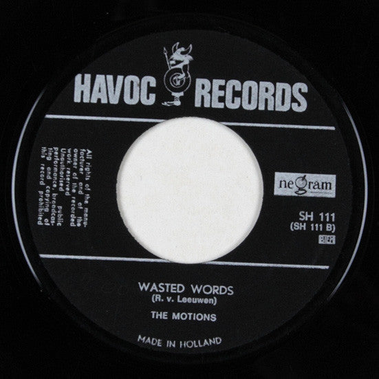 The Motions : I Follow The Sun / Wasted Words (7", Single)
