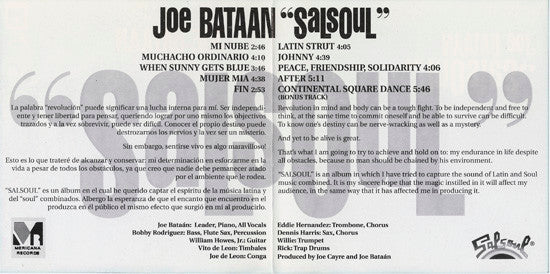 Joe Bataan : Salsoul (CD, Album, RE)