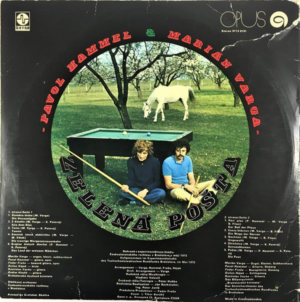 Pavol Hammel & Marián Varga : Zelená Pošta (LP, Album, Club)