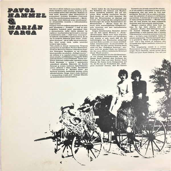 Pavol Hammel & Marián Varga : Zelená Pošta (LP, Album, Club)