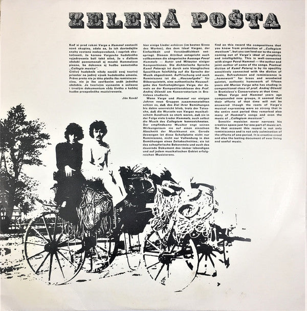 Pavol Hammel & Marián Varga : Zelená Pošta (LP, Album, Club)