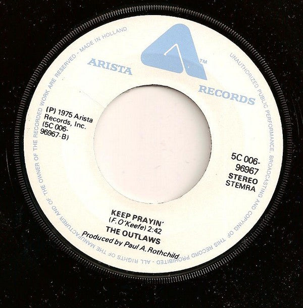 Outlaws : There Goes Another Love Song (7", Single, MP)