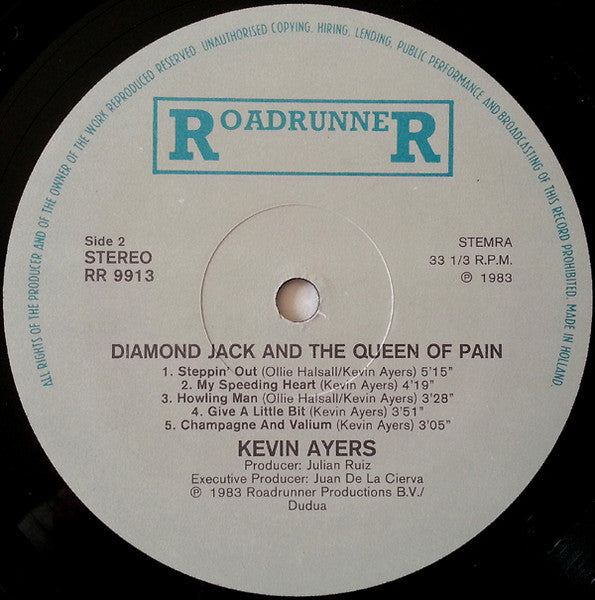 Kevin Ayers : Diamond Jack And The Queen Of Pain (LP, Album)