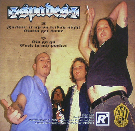 The Spades : Fuckin' It Up On Friday Night (7", Sin)