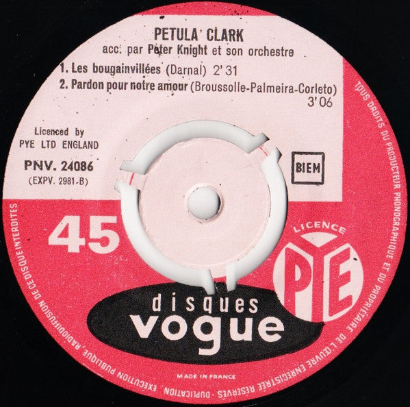 Petula Clark Accompagnée Par Peter Knight Et Son Orchestre* : Chante En Français Romeo (7", EP)