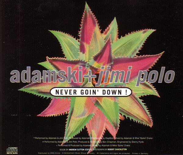 Adamski + Jimi Polo : Never Goin' Down ! (CD, Single)