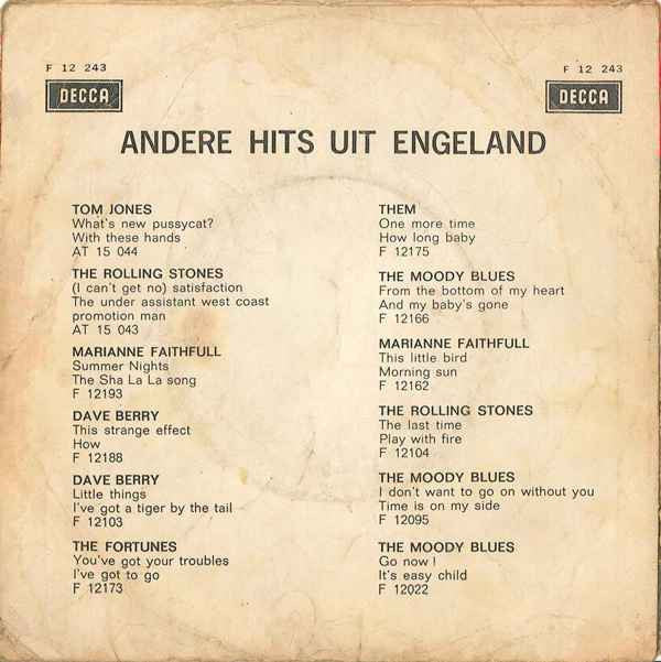 The Fortunes : Here It Comes Again / Things I Should Have Known (7", Single, Mono, Blu)