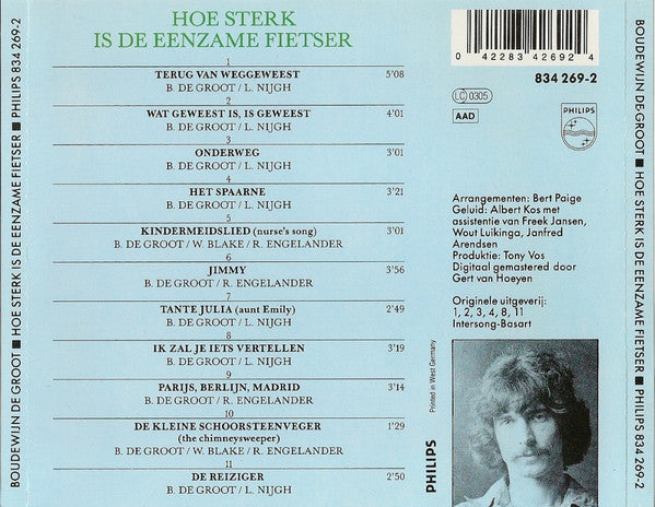 Boudewijn de Groot : Hoe Sterk Is De Eenzame Fietser (CD, Album, RE)