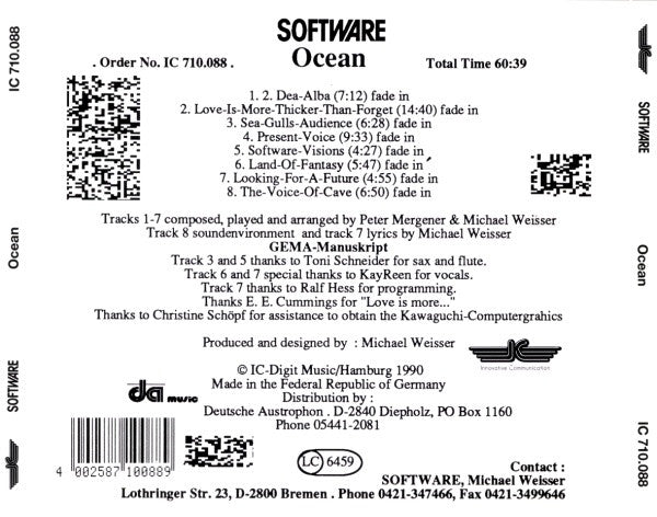 Software : Ocean (CD, Album)