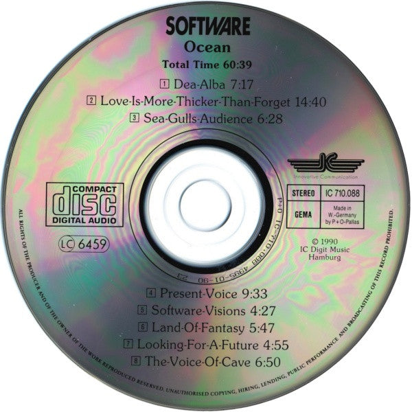 Software : Ocean (CD, Album)