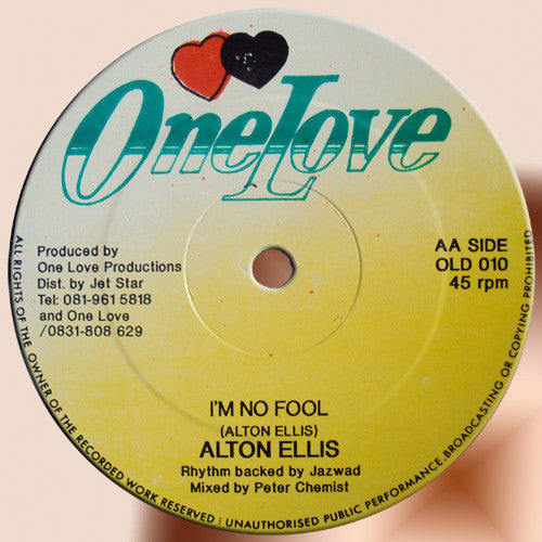 Sanchez / Alton Ellis : Groove My Mind / I´m No Fool (12")