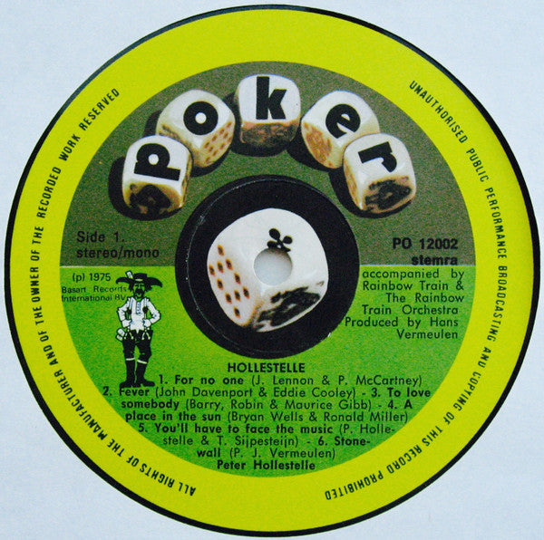 Peter Hollestelle : Hollestelle (LP, Album, Gat)