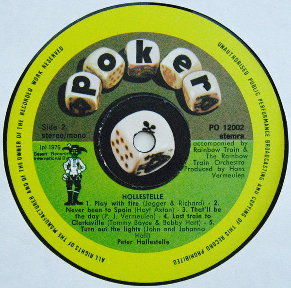 Peter Hollestelle : Hollestelle (LP, Album, Gat)