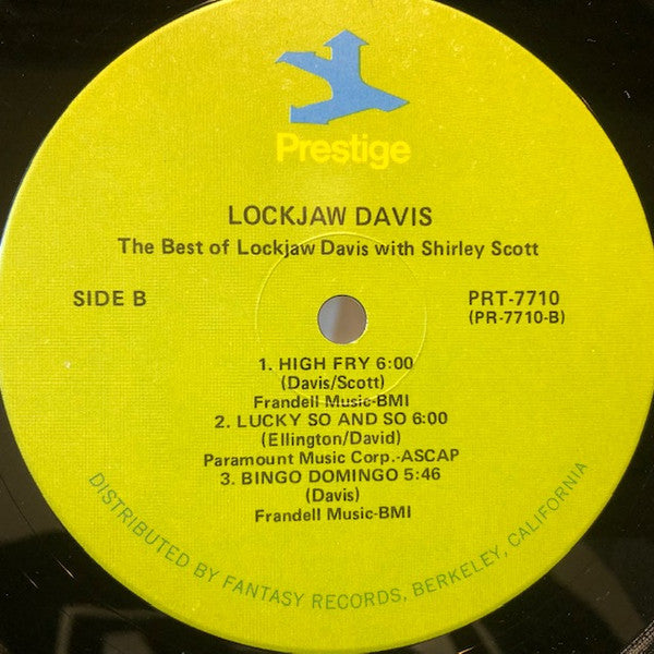 Eddie "Lockjaw" Davis with Shirley Scott : The Best Of Eddie "Lockjaw" Davis With Shirley Scott (LP, Comp)
