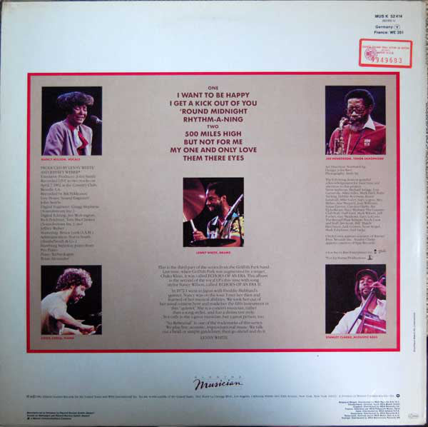 Nancy Wilson, Joe Henderson, Chick Corea, Stanley Clarke, Lenny White : Echoes Of An Era 2 - The Concert (LP, Album)