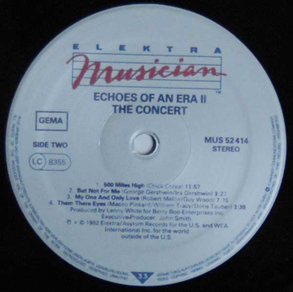 Nancy Wilson, Joe Henderson, Chick Corea, Stanley Clarke, Lenny White : Echoes Of An Era 2 - The Concert (LP, Album)