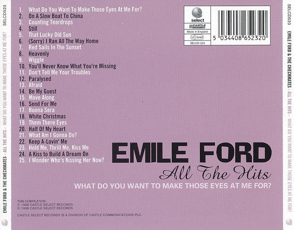 Emile Ford & The Checkmates : All The Hits - What Do You Want To Make Those Eyes At Me For? (CD, Comp)