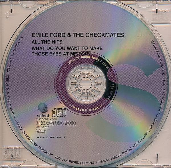 Emile Ford & The Checkmates : All The Hits - What Do You Want To Make Those Eyes At Me For? (CD, Comp)