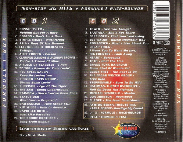 Various : Jeroen van Inkel's Formule 1 Box (2xCD, Comp, Mixed)