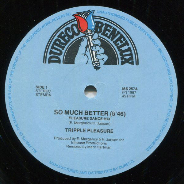 Tripple Pleasure : So Much Better (12")