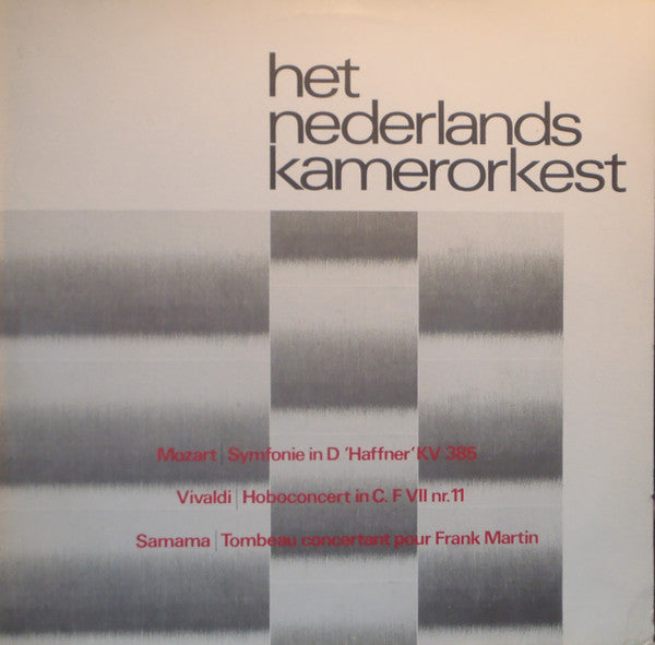 Netherlands Chamber Orchestra : Het Nederlands Kamerorkest "Live" (LP)