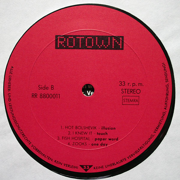 Various : Live At Rotown Volume 1 (LP, Comp)