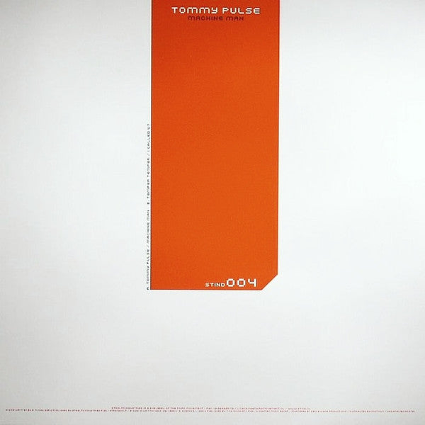 Tommy Pulse : Machine Man (12")