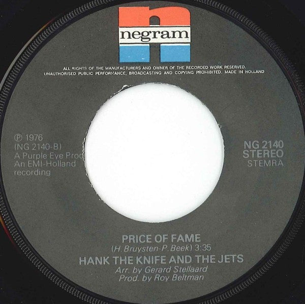 Hank The Knife And The Jets : Crazy Cat (7", Single)