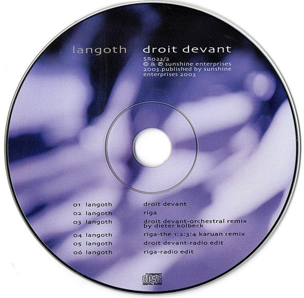 Langoth : Droit Devant (CD, Maxi)