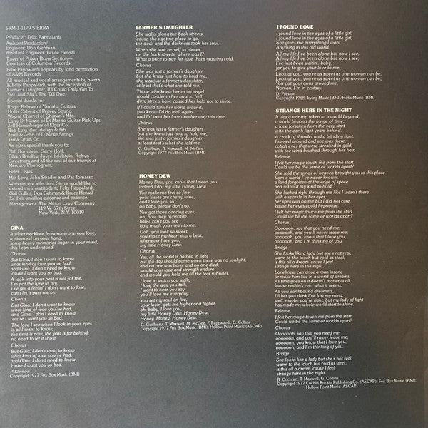 Sierra (7) : Sierra (LP, Album)