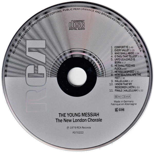 New London Chorale : The Young Messiah (CD, Album, RE)