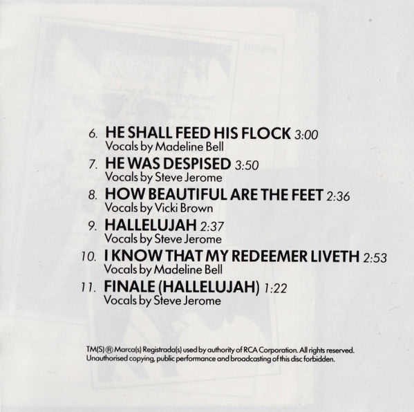 New London Chorale : The Young Messiah (CD, Album, RE)