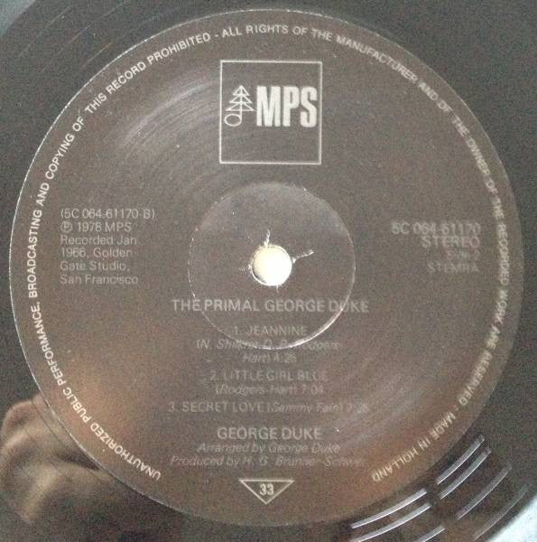 George Duke : The Primal George Duke (LP, Album, RE)