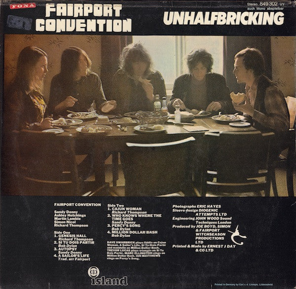 Fairport Convention : Unhalfbricking (LP, Album)