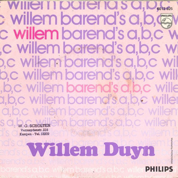 Willem Duyn : Willem (7", Single)