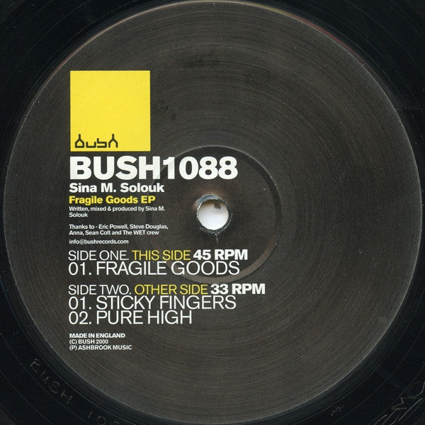 Sina M. Solouk* : Fragile Goods EP (12", EP)