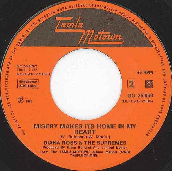 The Supremes : Love Child (7", Single, Mono)