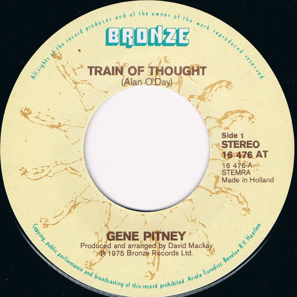 Gene Pitney : Train Of Thought (7", Single)