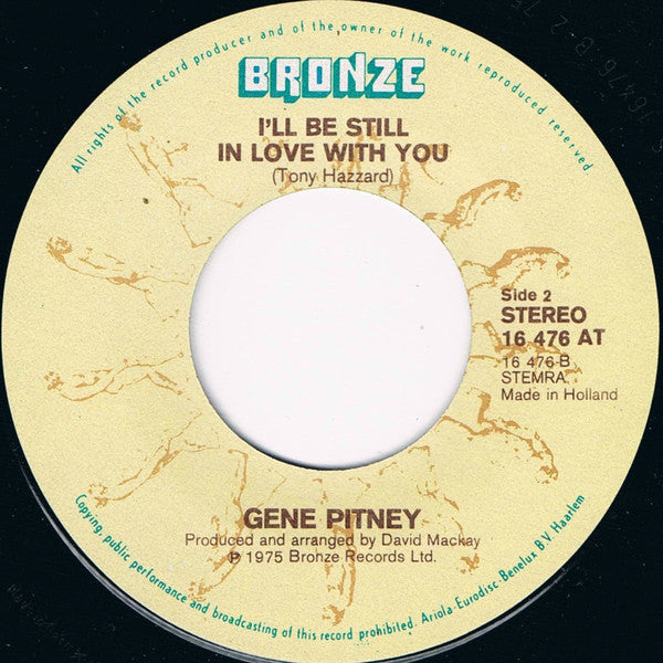 Gene Pitney : Train Of Thought (7", Single)