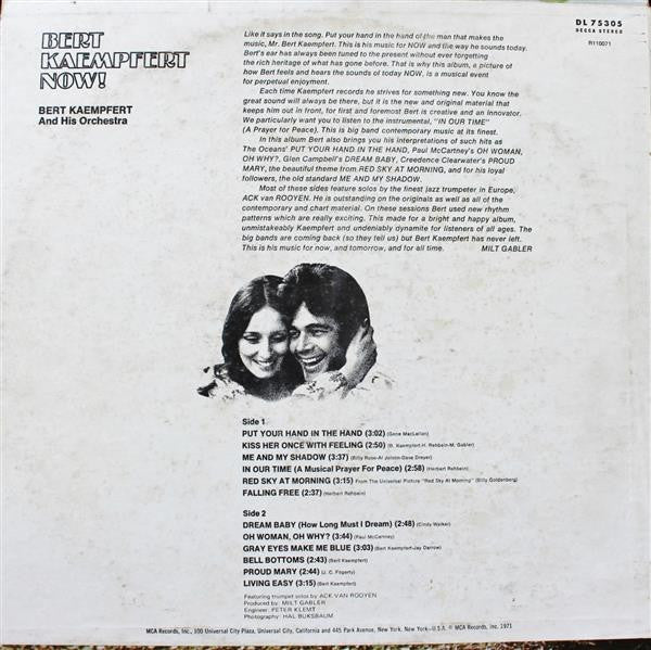 Bert Kaempfert : Bert Kaempfert Now! (LP)