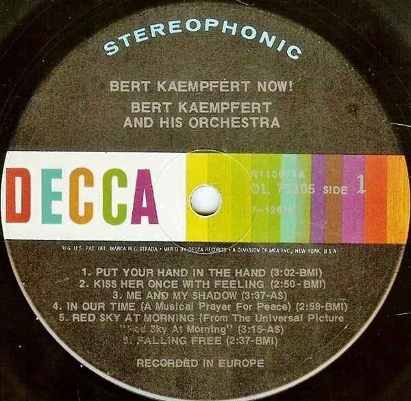Bert Kaempfert : Bert Kaempfert Now! (LP)