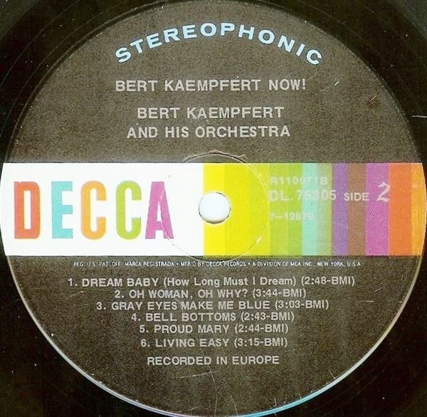 Bert Kaempfert : Bert Kaempfert Now! (LP)