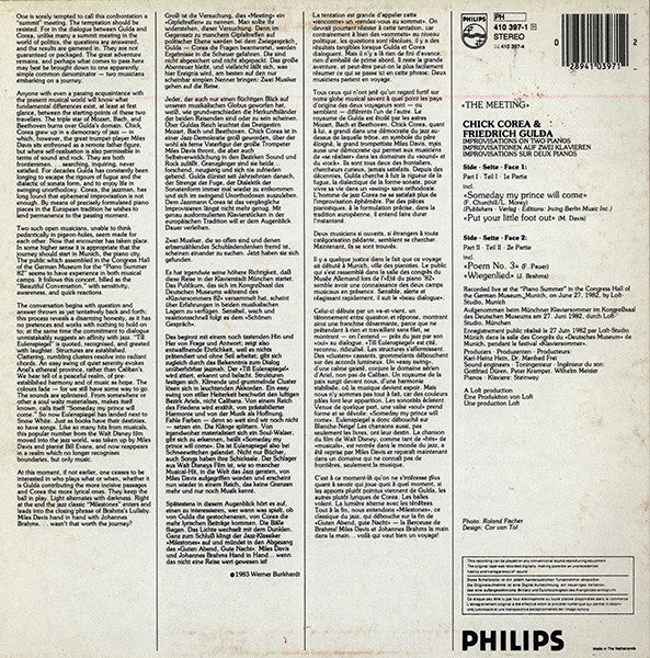 Chick Corea & Friedrich Gulda : The Meeting (LP, Album)