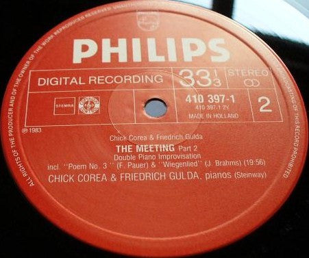 Chick Corea & Friedrich Gulda : The Meeting (LP, Album)