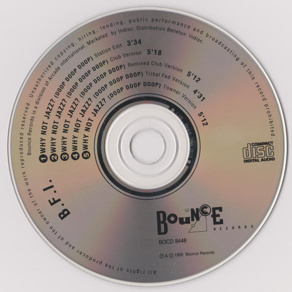 B.F.I. : Why Not Jazz? (Doop Doop Doop) (CD, Maxi)